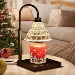 Candle Warmer Lamp with Dimmer, 2H/4H/8H Timer, Compatible with Yankee Candle